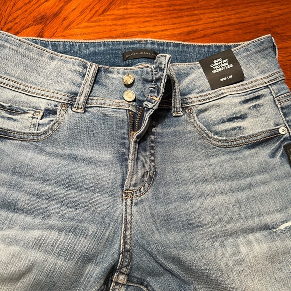 Silver Suki Curvy Fit Mid Rise Skinny Leg Size 28 - Picture 5 of 7